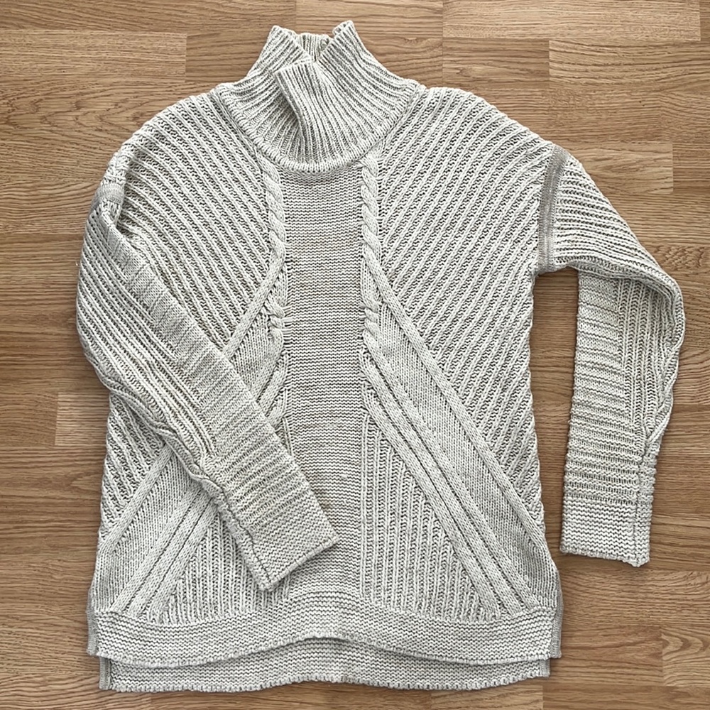 Drop shoulder sweater